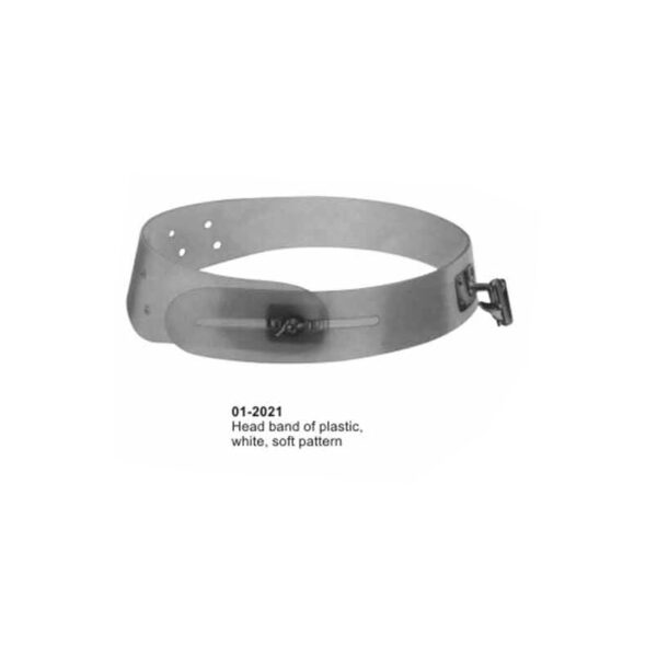 Head Mirror Band Of Plastic White Soft Pattern