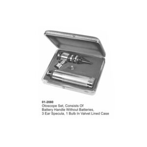 Otoscope Set Consists Of Battery Handle Without Batteries