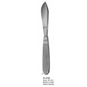 Stainless Handle Amputating Knives 80 mm Blade