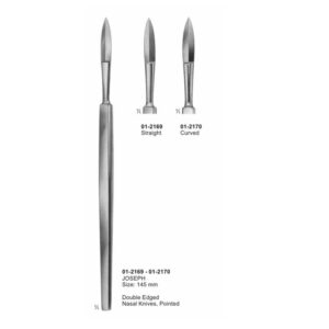 Joseph Double Edged Nasal Knives Pointed