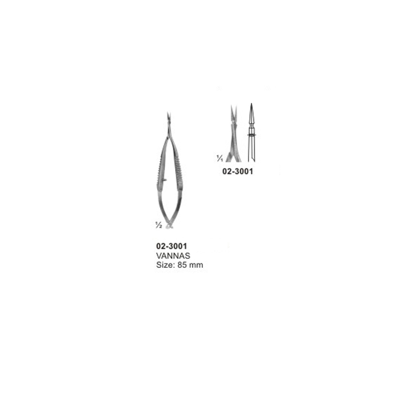 Vannas Micro Eye Scissor Straight