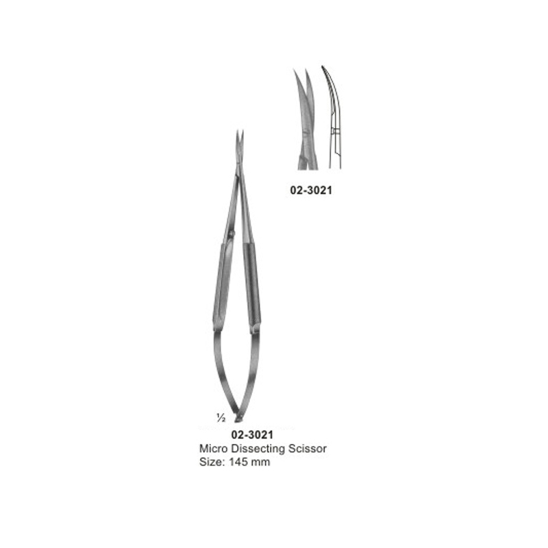 Micro Dissecting Scissor Sharp Curved 145 mm