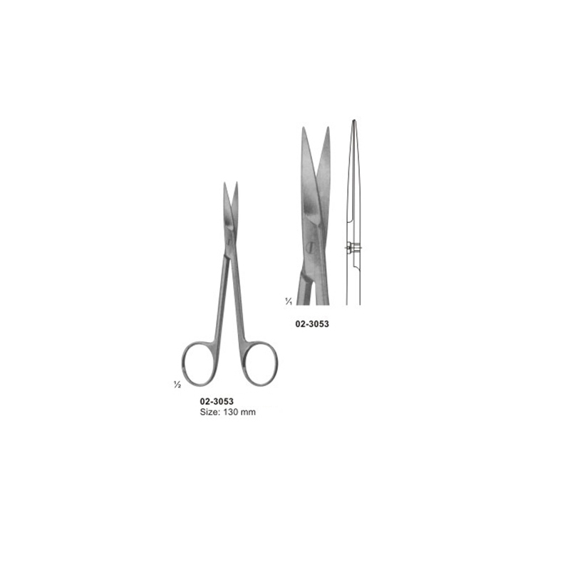 Delicate IRIS Scissors Straight Sharp 130 mm