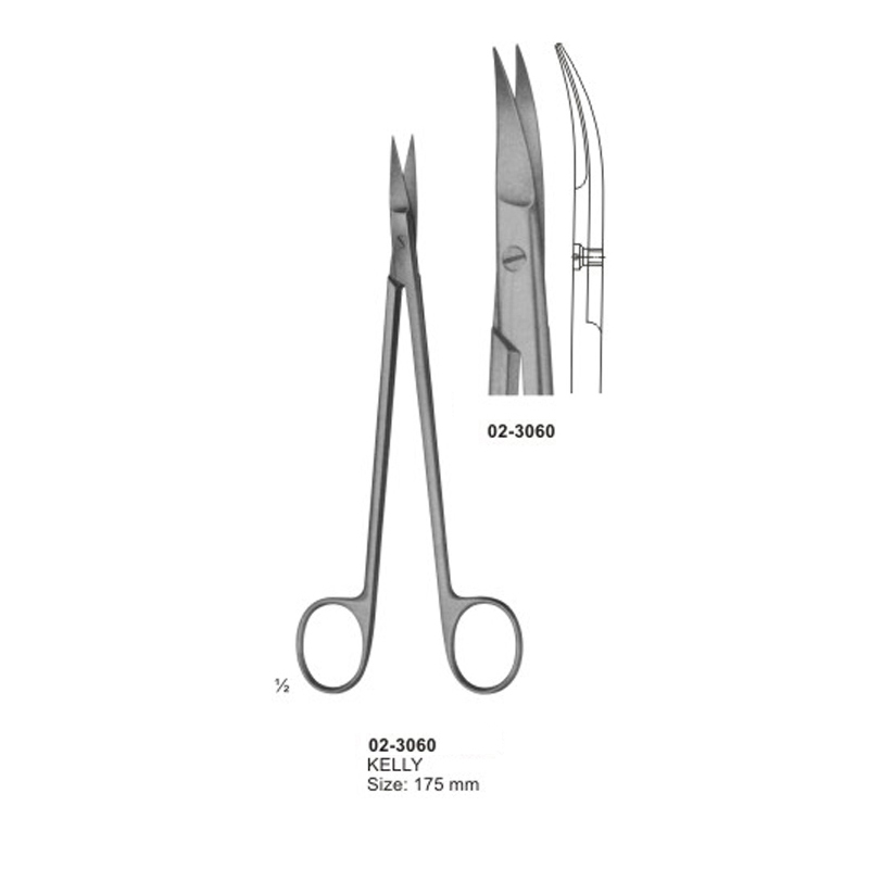 KELLY Scissors Curved 175 mm