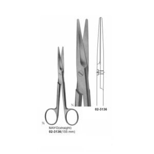 MAYO Surgical Dissecting Scissors Straight 155 mm