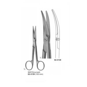 MAYO Surgical Dissecting Scissors Curved 155 mm
