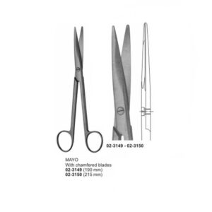MAYO Dissecting Scissor With Chamfered Blades Straight