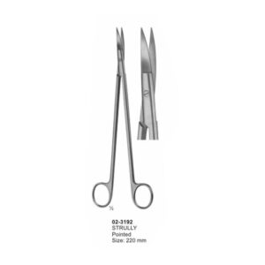 Strully Pointed Cardiovascular Scissors 220 mm