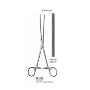 Kocher Intestinal Straight Clamp Atraumata Soft Elastic 220 mm