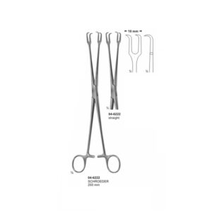 Schroeder Straight Uterine Tenaculum Forceps 250 mm