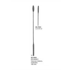 DE BAKEY Vascular Dilators Malleable diameter 2,5mm length 190 mm