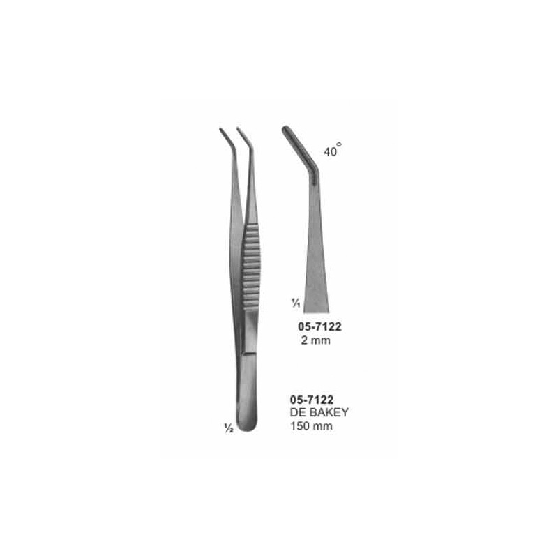 DE BAKEY Atraumata Dissecting Forceps 2 mm Length 150 mm