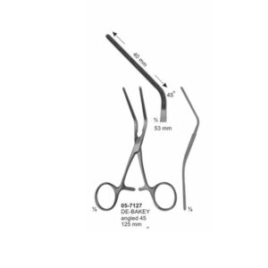 DE BAKEY Atraumata Clamps 53 mm length 125 mm
