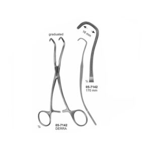 DERRA Multi Purpose Clamps Pediatric types 16 mm Length 170 mm
