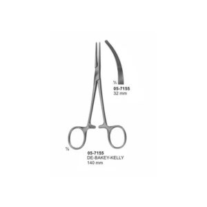 DE BAKEY KELLY Haemostatic Forceps 32 mm Length 140 mm
