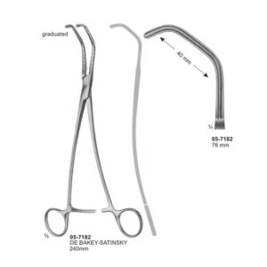 DE BAKEY SATINSKY Coarctation Clamps 76 mm Length 240 mm