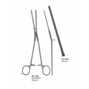 DE BAKEY Patent Ducts Clamps 80 mm Length 240 mm