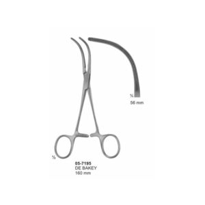 DE BAKEY Patent Ducts Clamps 56 mm Length 160 mm