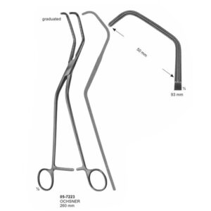 OCHSNER Atraumata Aorta Clamps 93 mm Length 260 mm