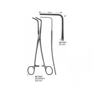 DE BAKEY Multi Purpose Clamps 93 mm Length 225 mm