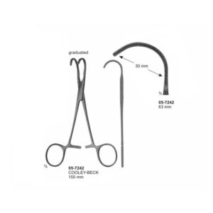 COOLEY BECK Anastomosis Clamps Pediatric Type 63 mm Length 155 mm