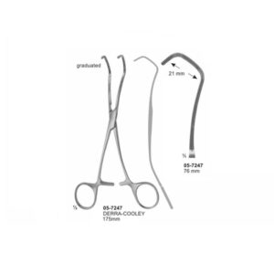 Derra-Cooley Anastomosis Clamps 76 mm Curved Size 175 mm
