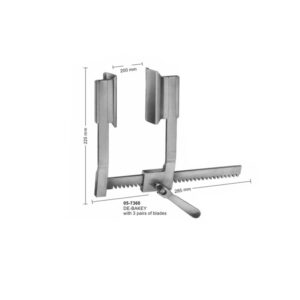 De-Bakey Rib Spreaders With 3 Pairs Of Blades